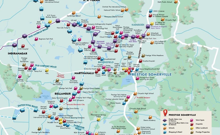 Prestige Somerville Location Map